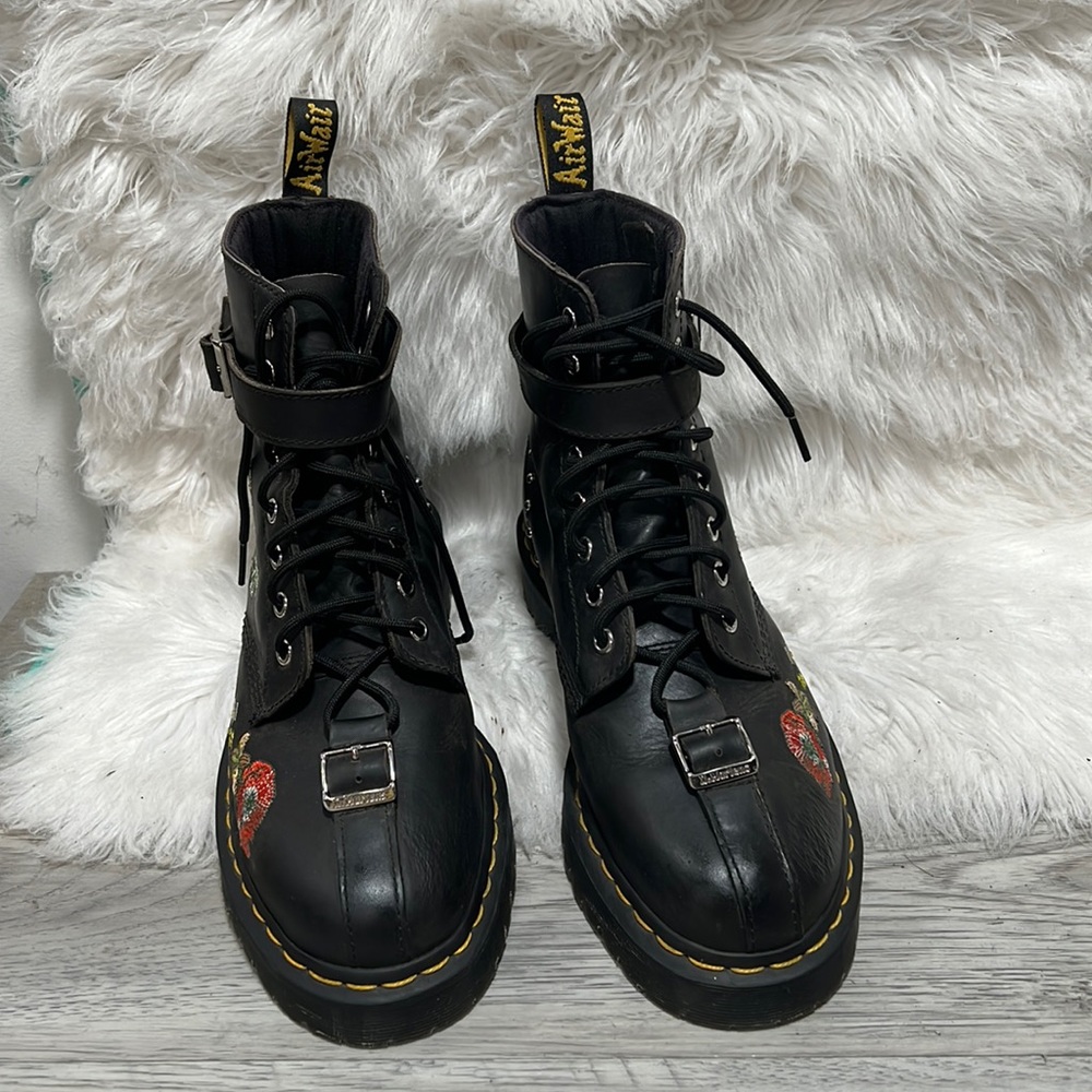 Dr. Martens Gomez Botanics Embroidered Floral Studded Boots
